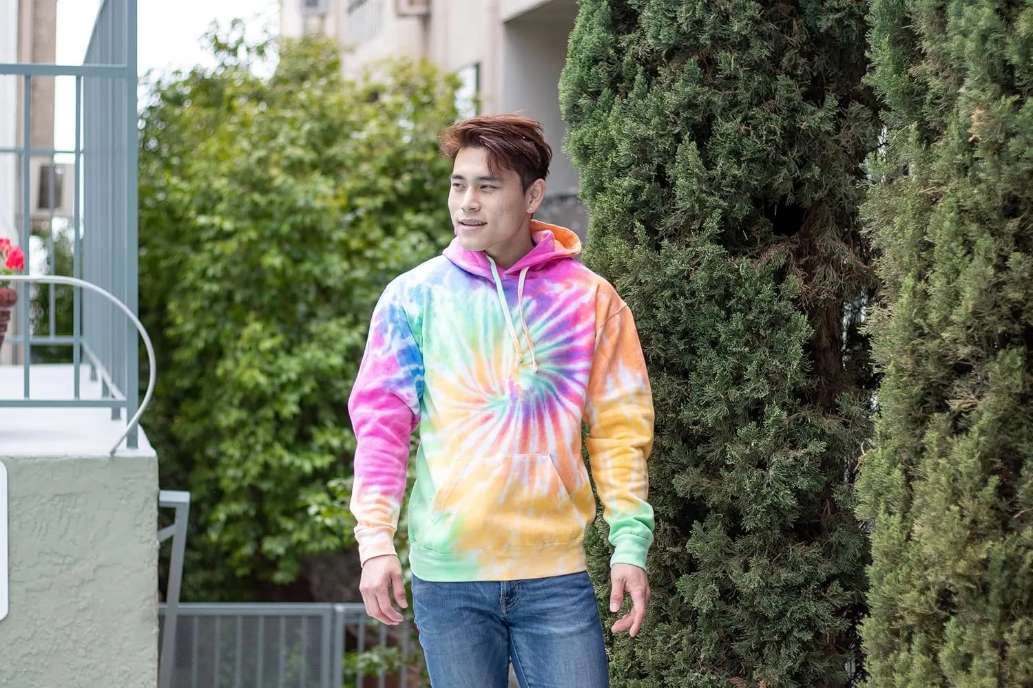 Colortone Tie Dye Pullover Hoodies for Women and Men - Classic Fit Sweatshirts
