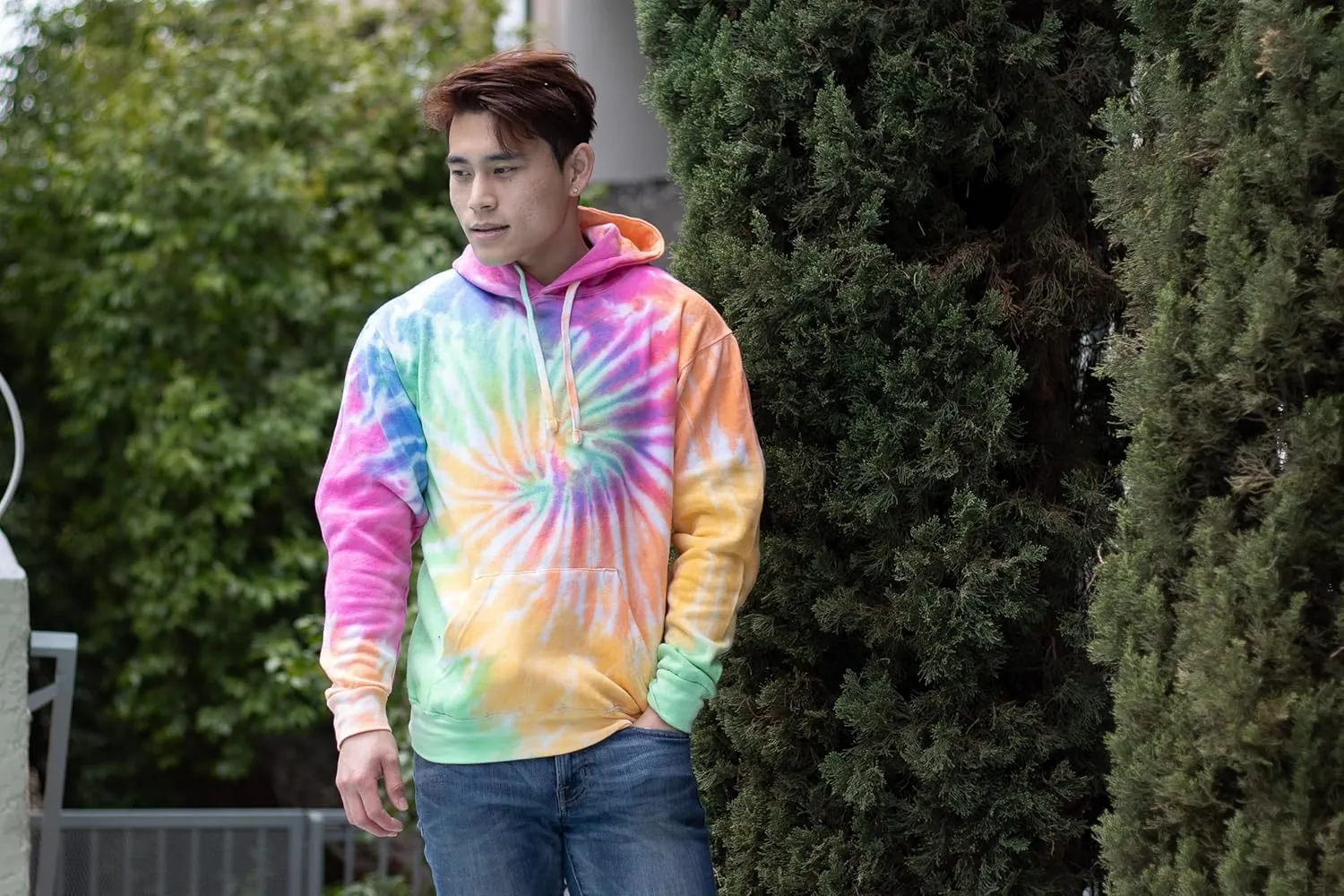 Colortone Tie Dye Pullover Hoodies for Women and Men - Classic Fit Sweatshirts