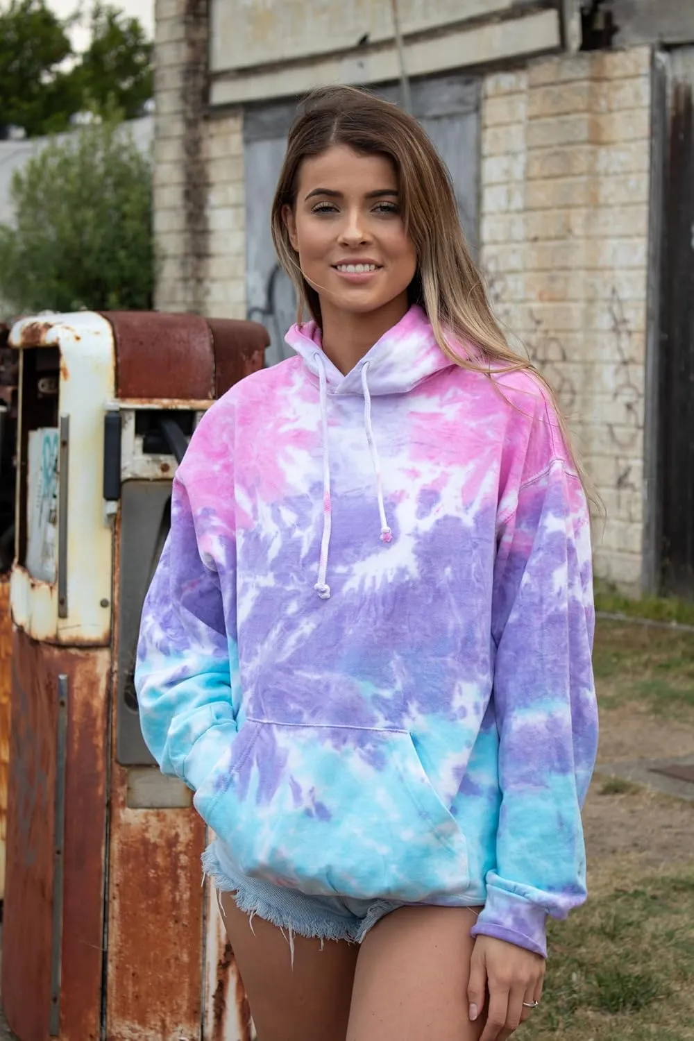 Colortone Tie Dye Pullover Hoodies for Women and Men - Classic Fit Sweatshirts
