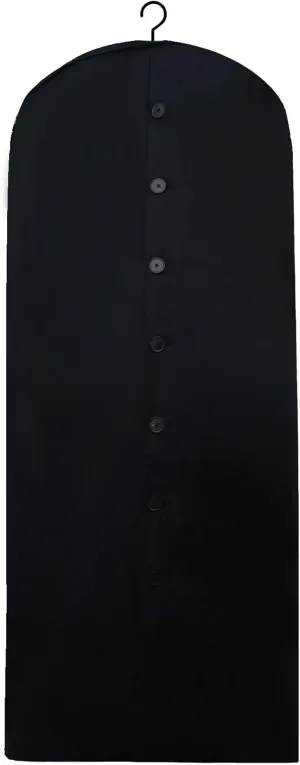 Cotton Garment Protector Bag Cover - Dust Free Cloth Hanging, Wardrobe storage for Dresses and Suits (Side Zipper (24" x 42"))