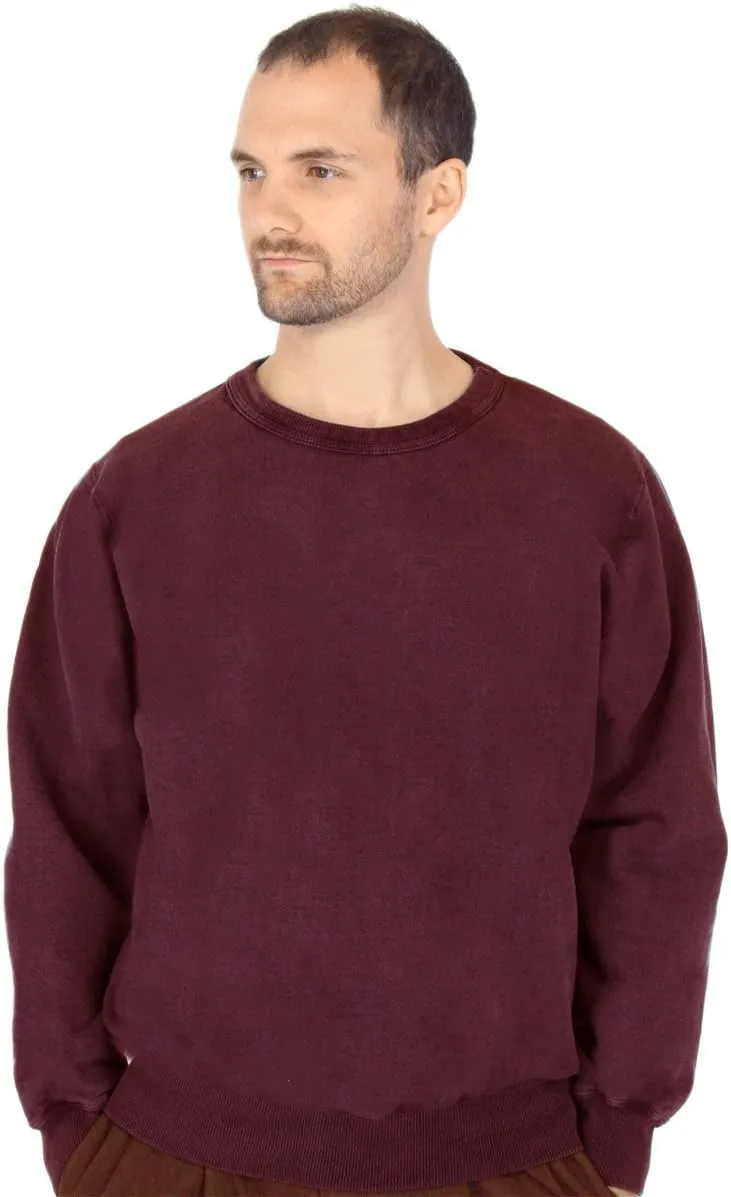 CottonMill Men's 100% Cotton Crew Sweatshirt - Heavyweight Cotton