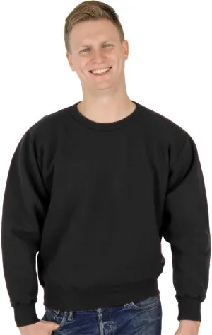 CottonMill Men's 100% Cotton Crew Sweatshirt - Heavyweight Cotton