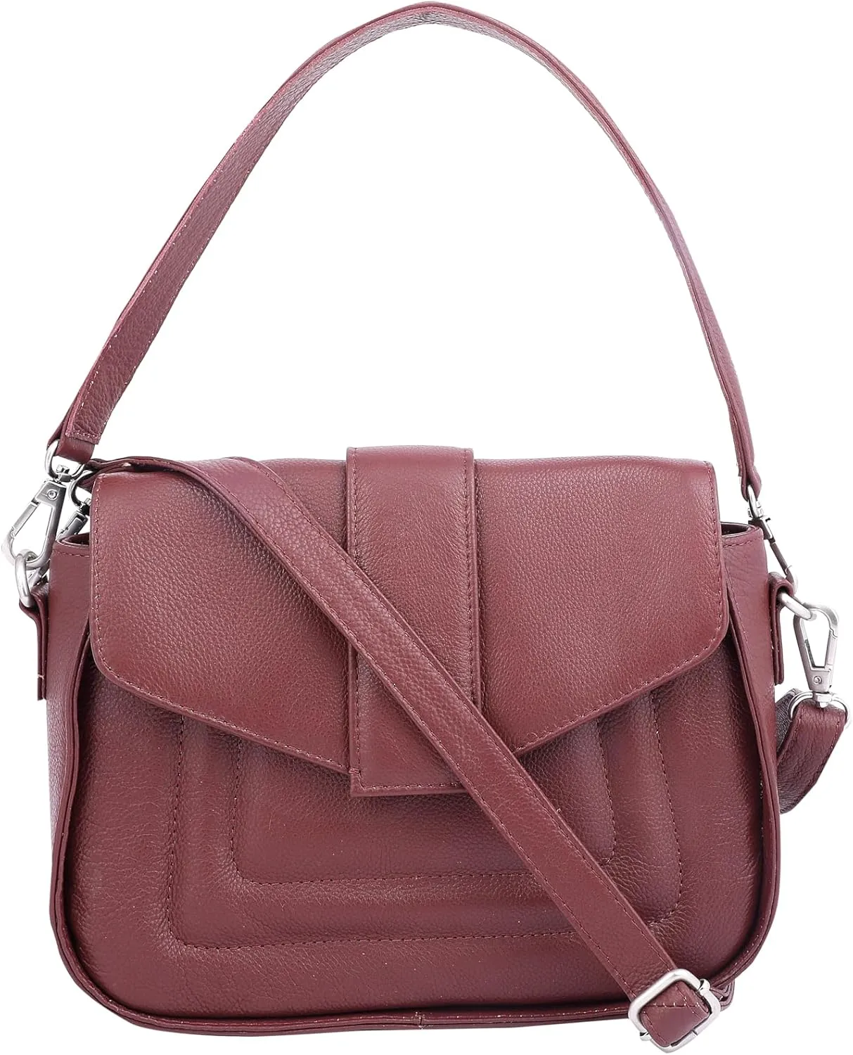 Crossbody Bags for Women Leather Shoulder Handbags Ladies Small Top Handle Purse Quilted Design