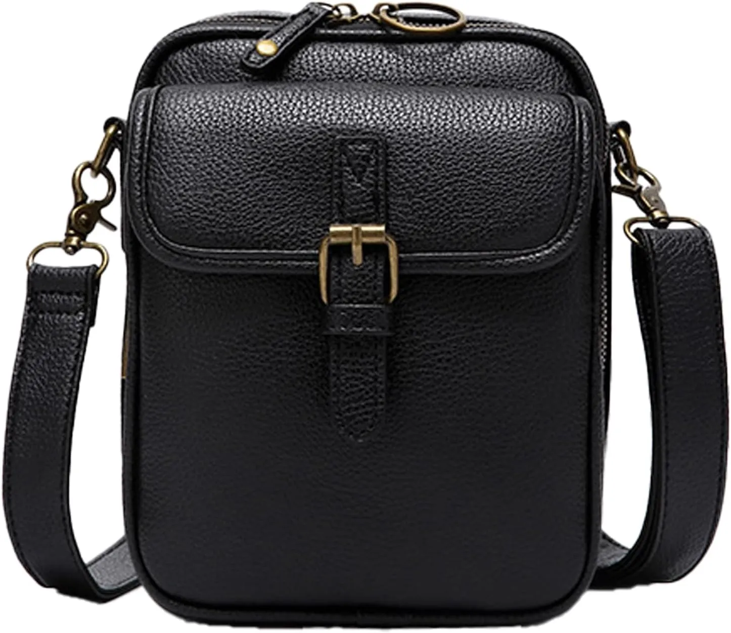 Crossbody Leather Bag, Satchel Purse Leather Cross Body Bag for Women With Multiple Compartments Card Slots