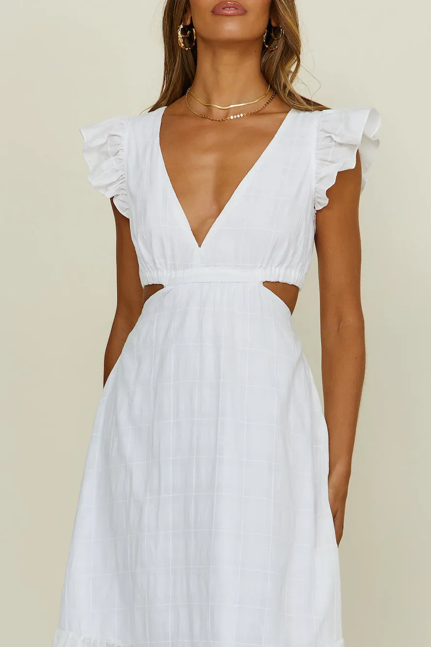 Dainty Dove Maxi Dress White