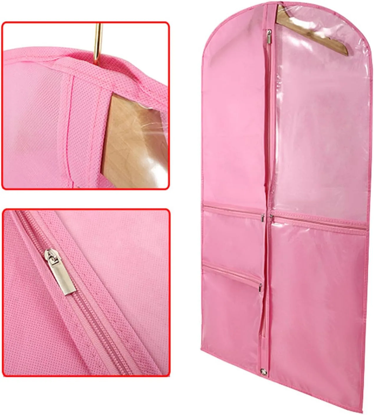 Dancewear Organizers Sleeve Portable Children Dance Costume Garment Bag With 5 Pockets Stylish Clothing Hanging