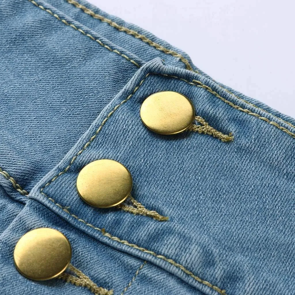 Denim Skirts for Women Stretch Denim Skirt Ladies Pencil Jeans Skirt Bodycon Slimming Long Skirt Knee Length Pencil Skirt