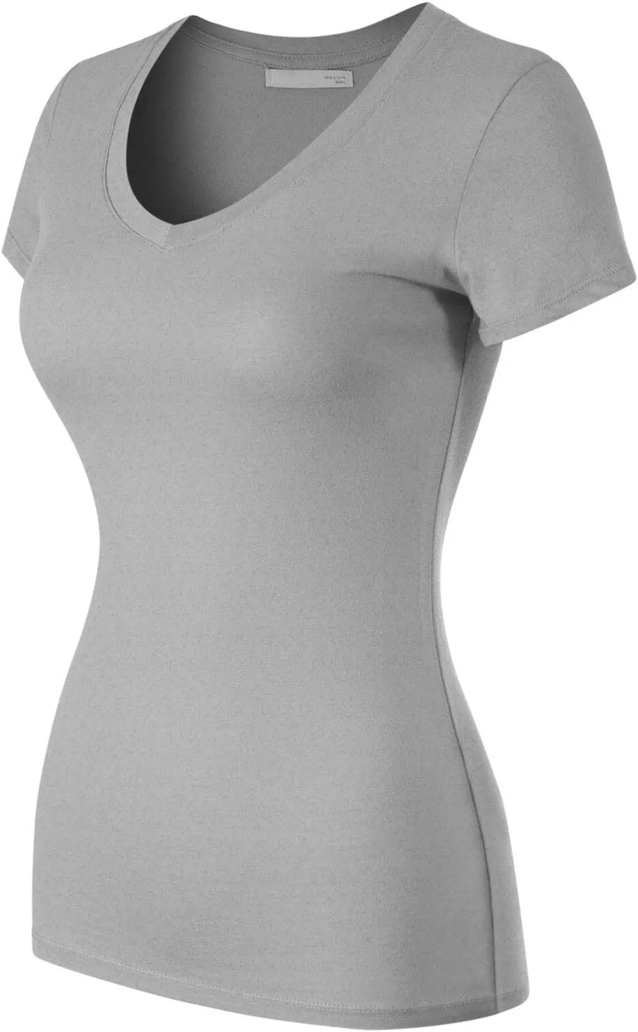 Design by Olivia Women's Basic Solid Multi Colors Fitted Short Sleeve T-Shirt [S-3XL]