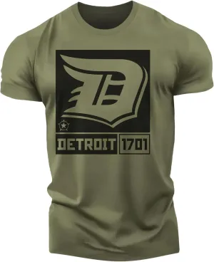 Detroit Shirts for Men by Detroit Rebels T-Shirt Brand. Motor City D Apparel.