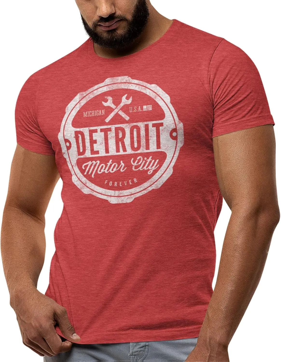 Detroit Shirts for Men by Detroit Rebels T-Shirt Brand. Motor City D Apparel.