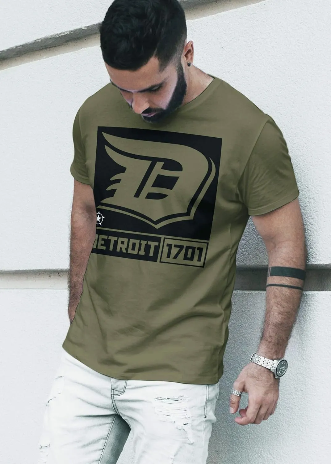 Detroit Shirts for Men by Detroit Rebels T-Shirt Brand. Motor City D Apparel.