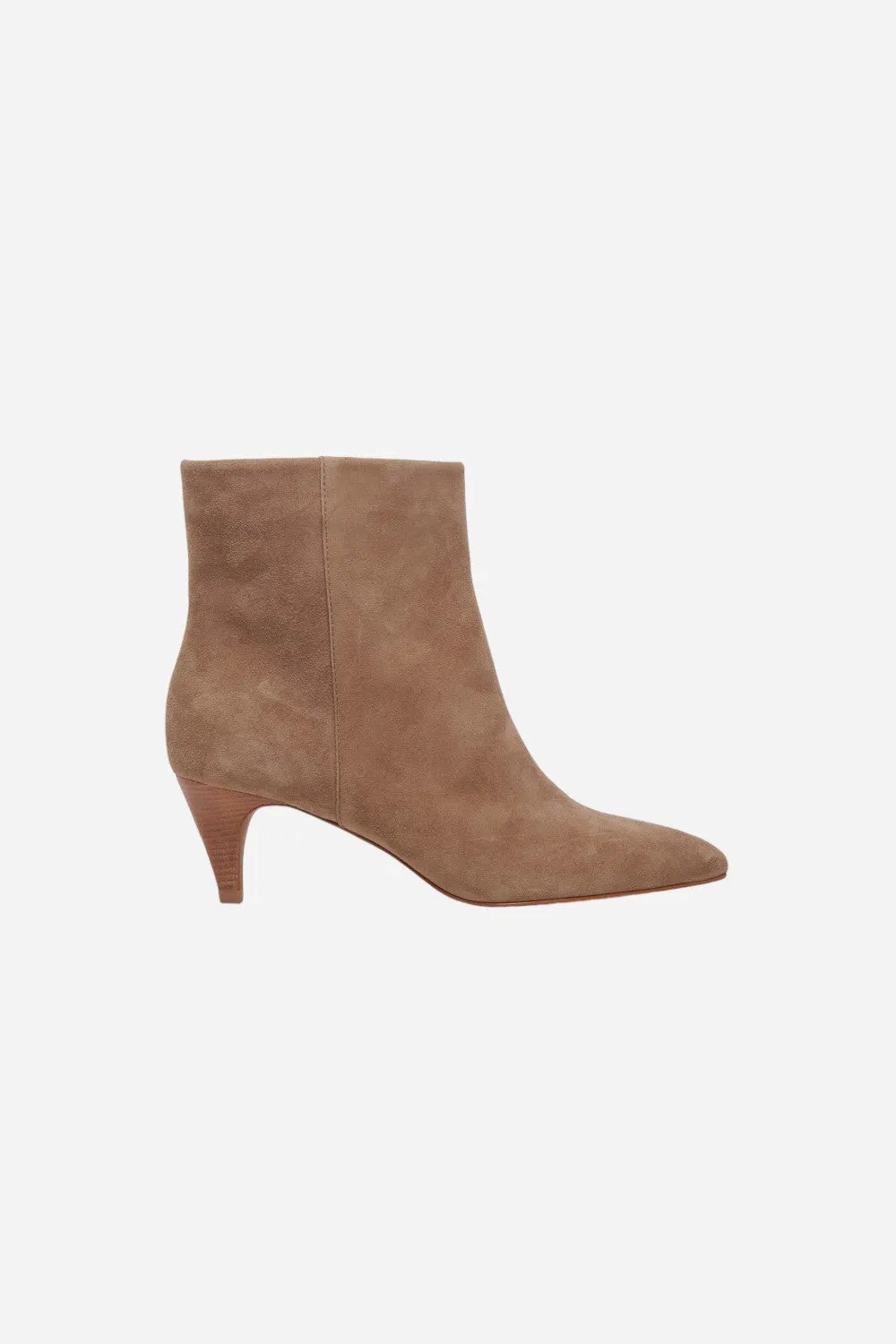Dolce Vita Dee Booties in Truffle Suede