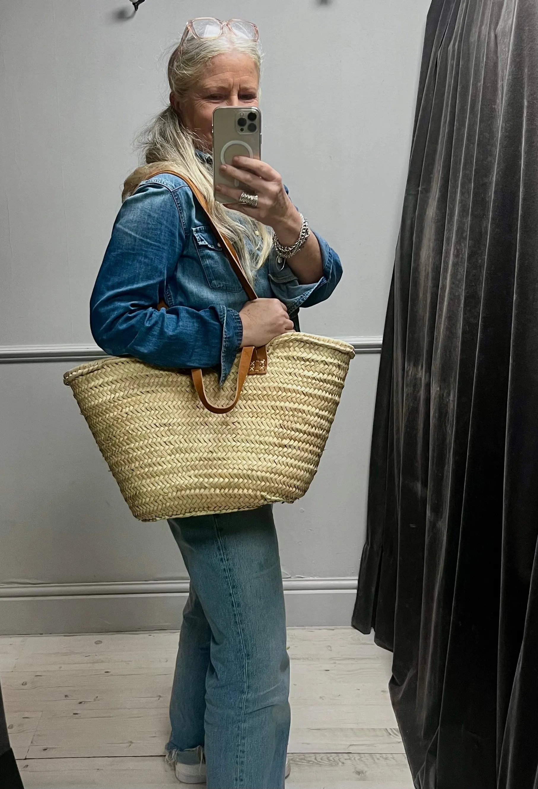 Double Handled Market Basket | Large