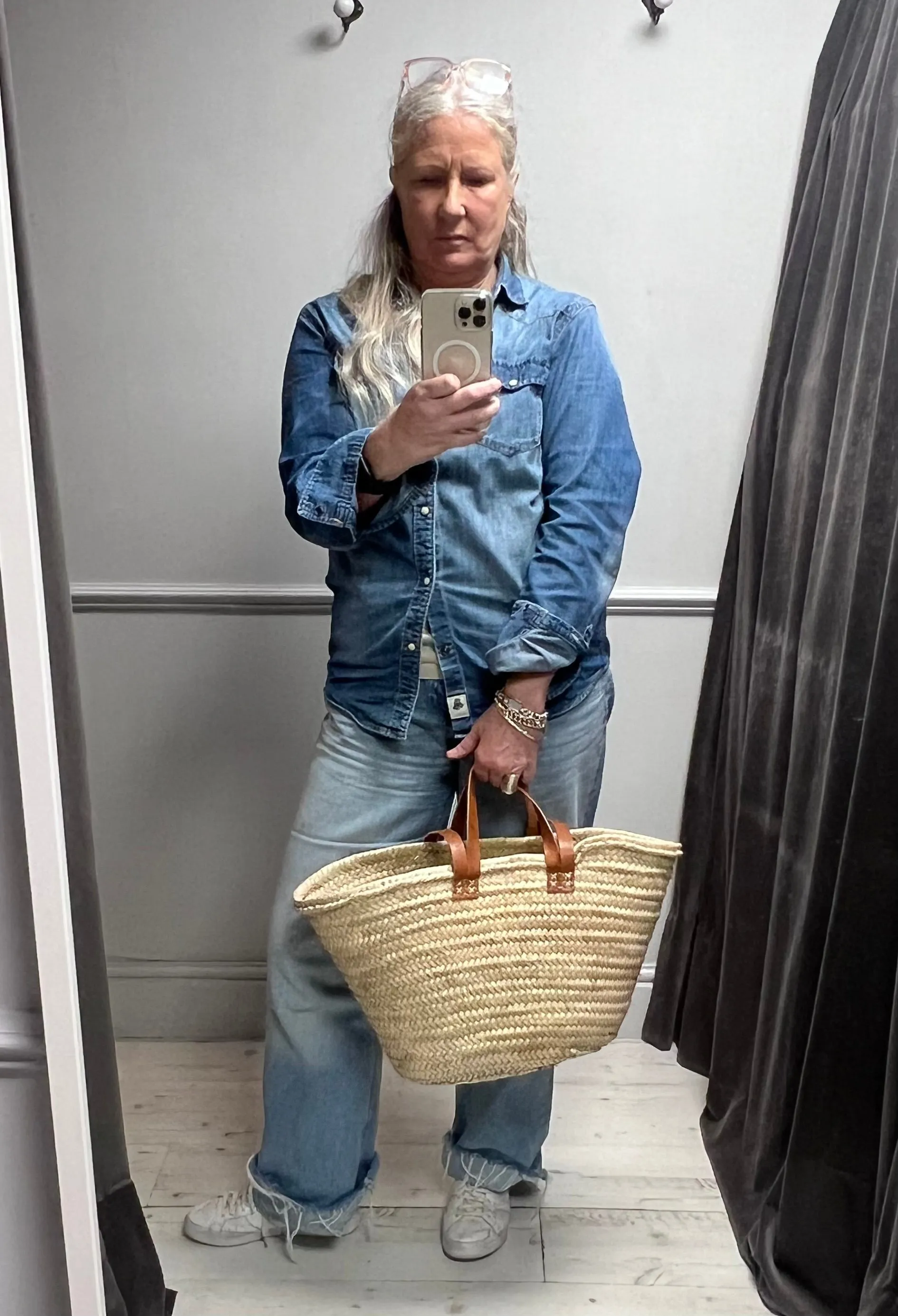 Double Handled Market Basket | Large