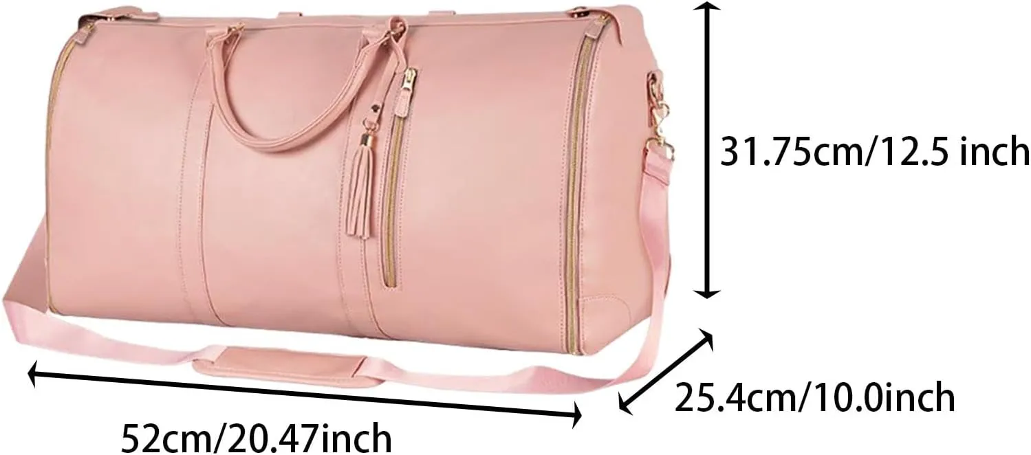 Duffel Bag for Garments and Luggage, Suitable for Business Travel, Pink