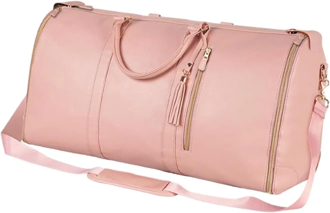 Duffel Bag for Garments and Luggage, Suitable for Business Travel, Pink