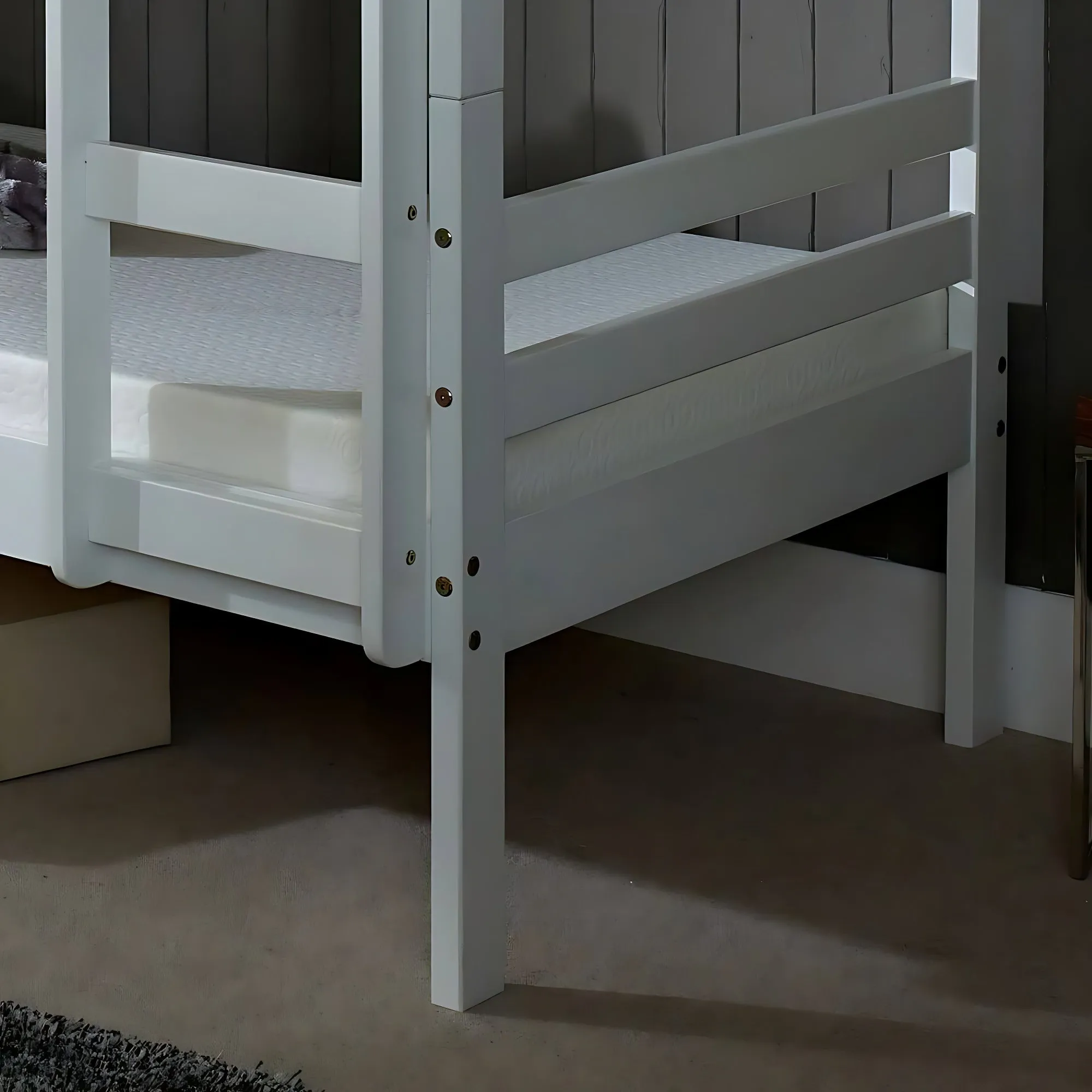 Durham White Wooden Bunk Bed