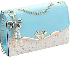 Elegant Shoulder Bag for Women - PU Leather Handbag with Sequin Crossbody & Messenger Bag Styles