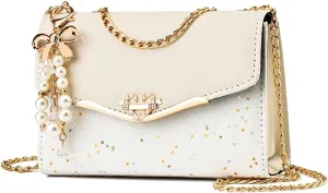 Elegant Shoulder Bag for Women - PU Leather Handbag with Sequin Crossbody & Messenger Bag Styles