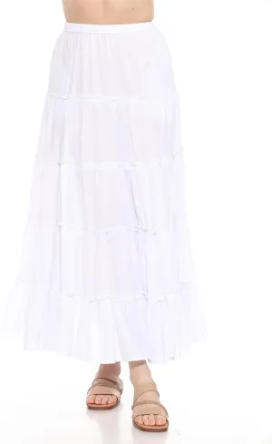 Five Layer Tiered Maxi Skirt
