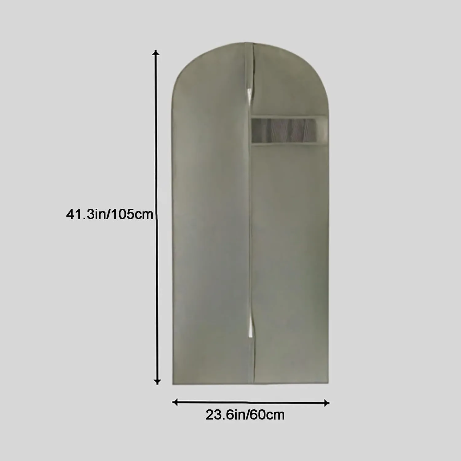 Garment Bags for Hanging Clothes, Set of 4 Garment Bag with Zipper, Suit Bags with Clear Window, for Dresses, Coats, Uniforms(Pink,41.3in/105cm)