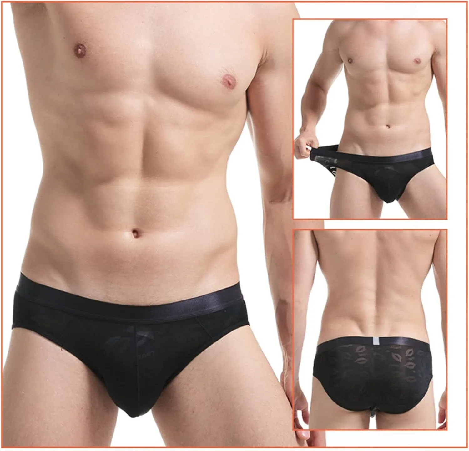 GIERIDUC Men's Christmas Lingerie Set Romantic Valentines Day Gifts for Him Men's Cotton Boxer Briefs Mens Underwear Styles