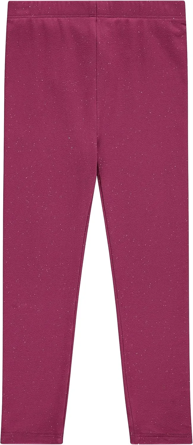 Girls' 4-Pack Fleece Lined Leggings: Whimsical Wonderland of Styles in Sizes 4-16! Unicorns, Flowers & Hearts Galore!