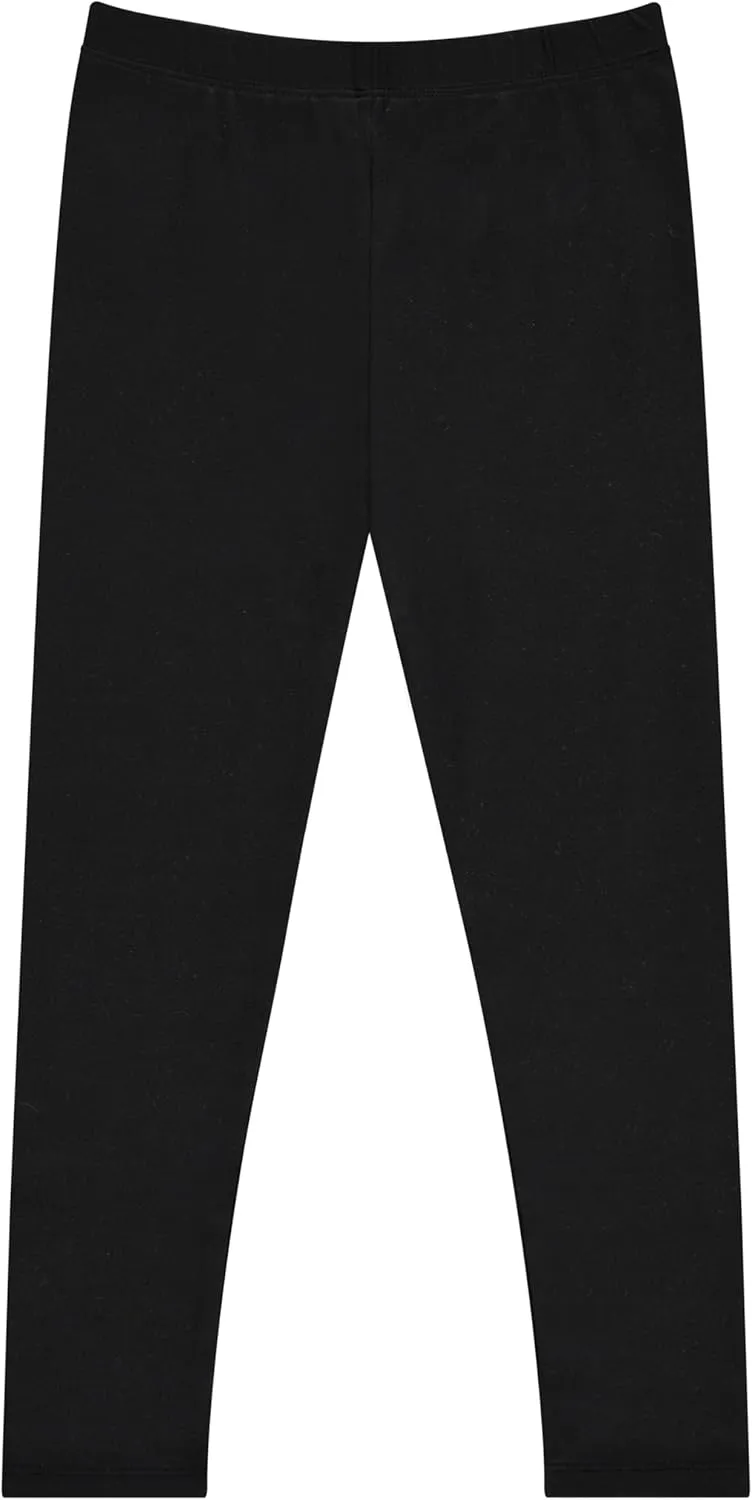 Girls' 4-Pack Fleece Lined Leggings: Whimsical Wonderland of Styles in Sizes 4-16! Unicorns, Flowers & Hearts Galore!