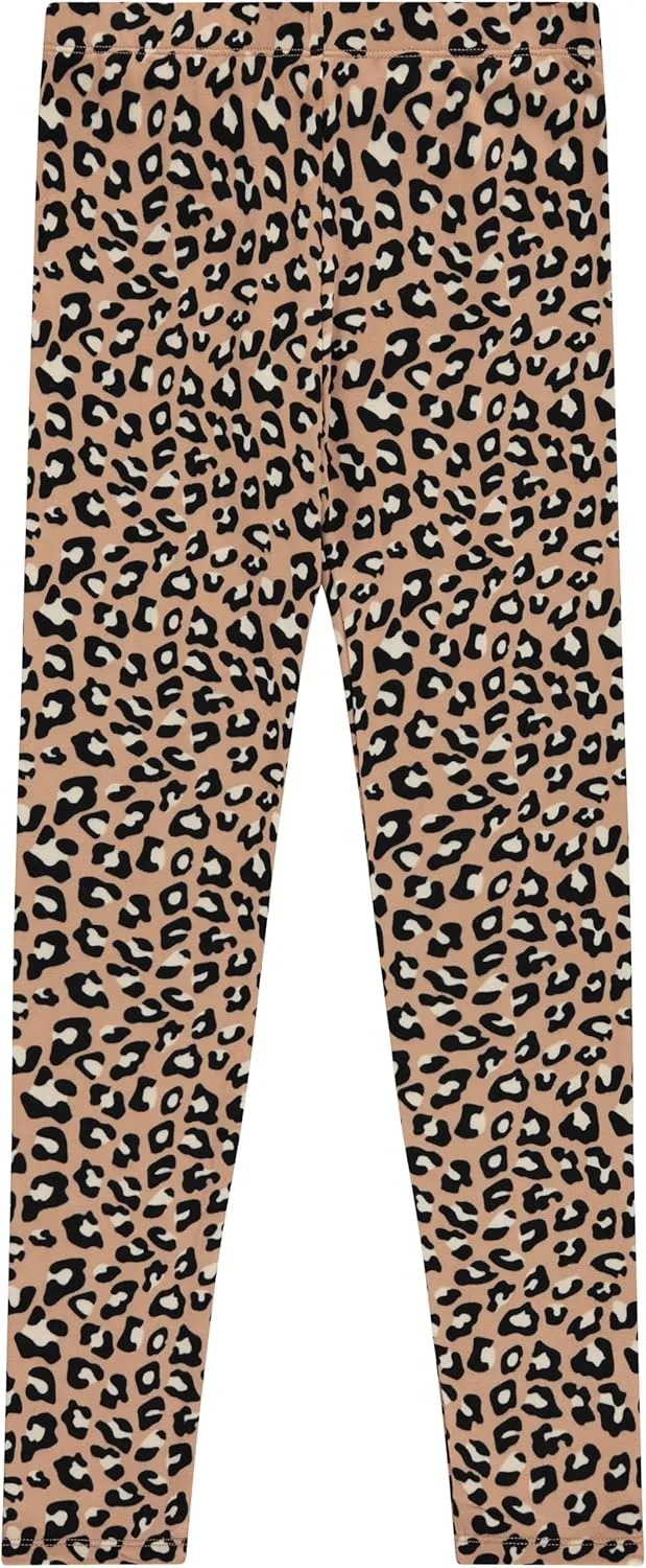 Girls' 4-Pack Fleece Lined Leggings: Whimsical Wonderland of Styles in Sizes 4-16! Unicorns, Flowers & Hearts Galore!