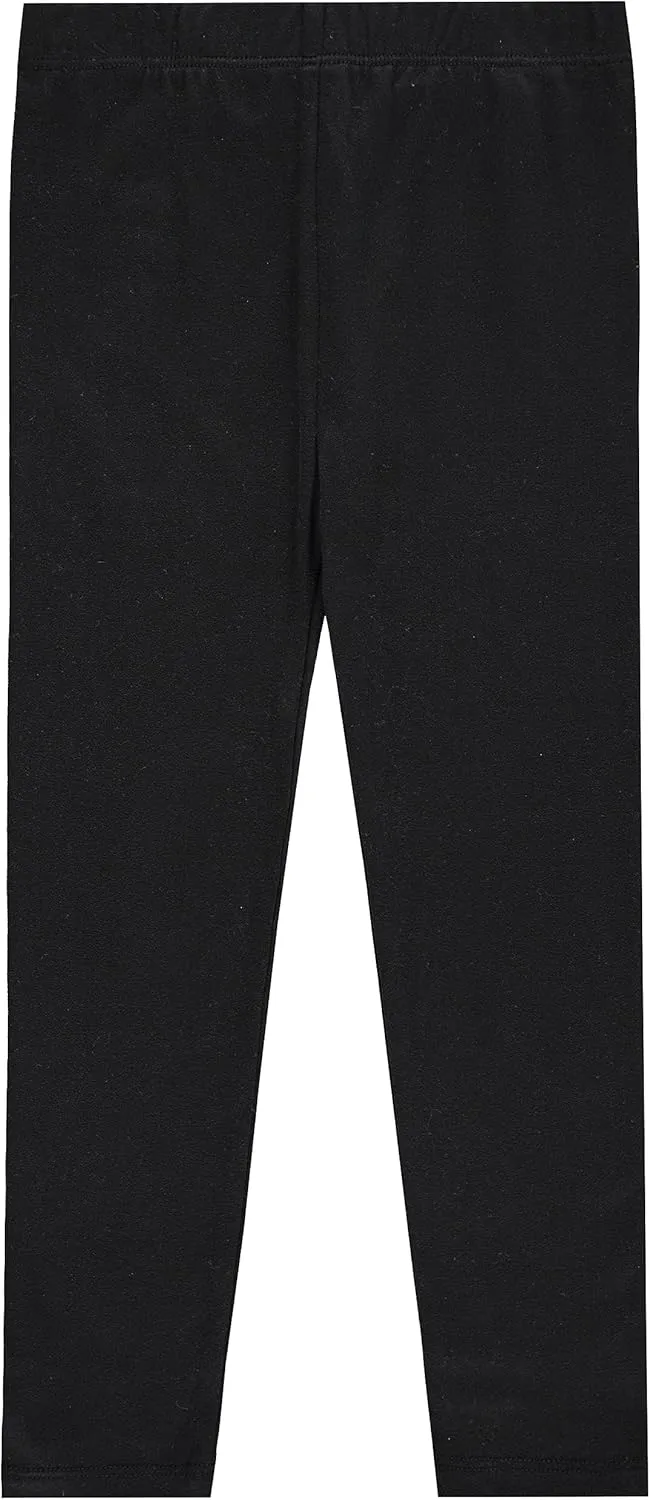 Girls' 4-Pack Fleece Lined Leggings: Whimsical Wonderland of Styles in Sizes 4-16! Unicorns, Flowers & Hearts Galore!