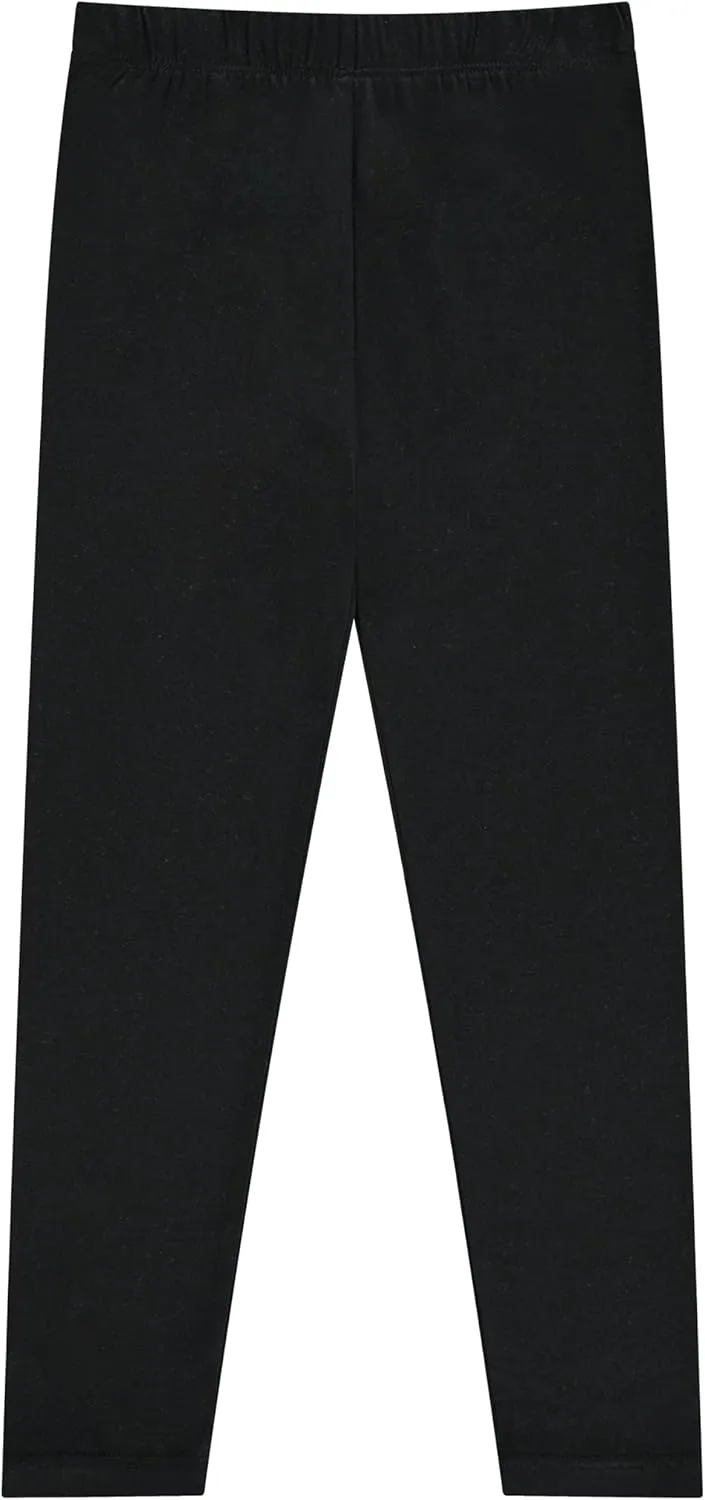 Girls' 4-Pack Fleece Lined Leggings: Whimsical Wonderland of Styles in Sizes 4-16! Unicorns, Flowers & Hearts Galore!