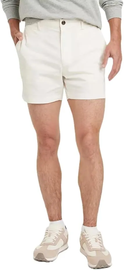 Goodfellow & Co Men's Every Wear 5" Slim Fit Flat Front Chino Shorts -