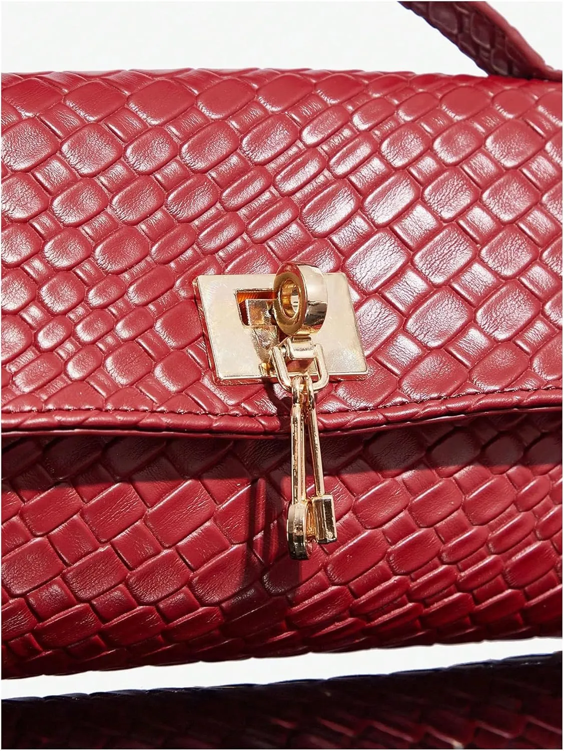 GORGLITTER Women's Woven Clutch Purses Leather Evening Bags Satchel Handbag Formal Cocktail Party Purses