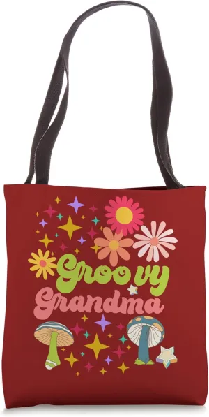 Groovy Grandma 1960s, 1970s Style Tote Bag