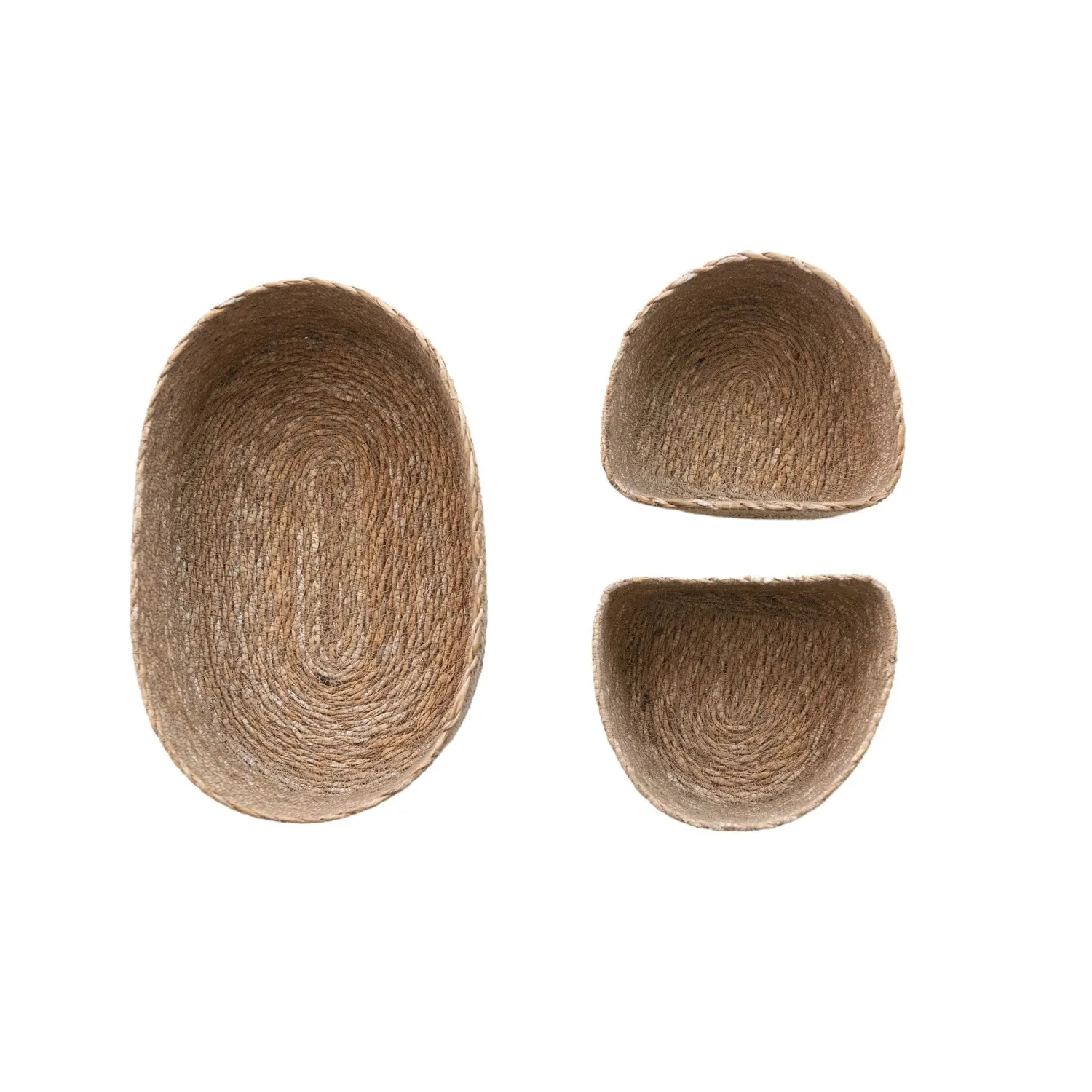 Hand-Woven Seagrass Nesting Baskets