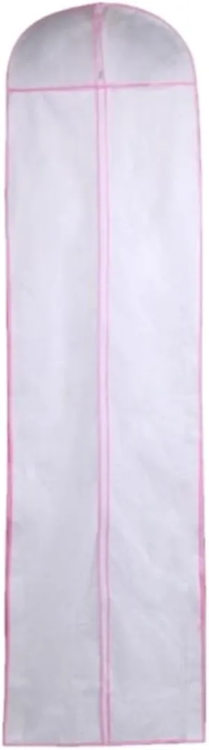 Happyyami 1pc Non Woven Fabric Wedding Dress Garment Cover Bag Long Against and Dirt for Safe Transport of Gowns and Dresses Versatile for Various Styles
