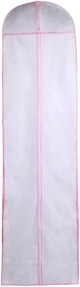 Happyyami 1pc Non Woven Fabric Wedding Dress Garment Cover Bag Long Against and Dirt for Safe Transport of Gowns and Dresses Versatile for Various Styles