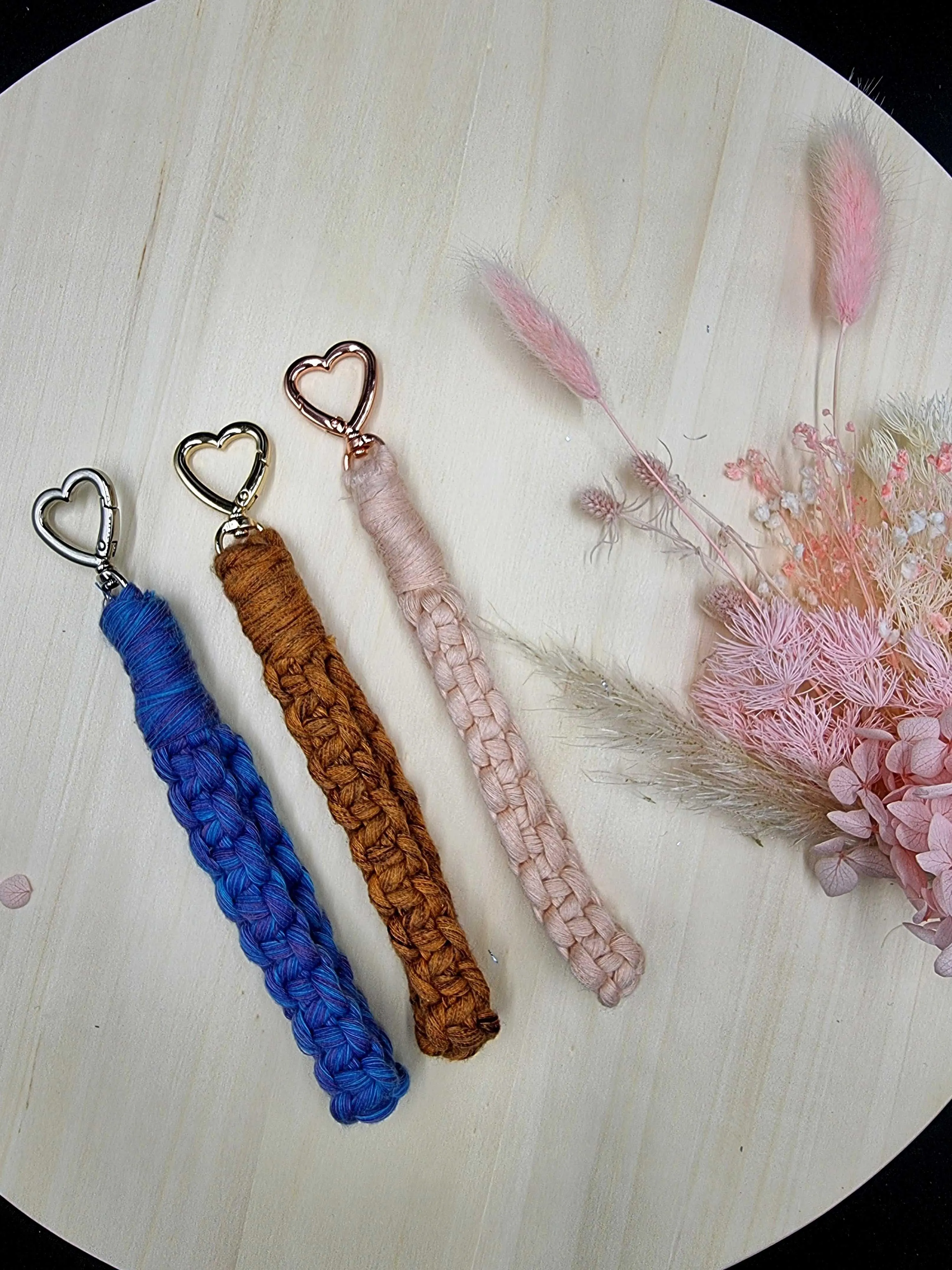 Heart Shaped Key Ring Clasps 3 Piece 27mmx40mm | Heart Key Ring