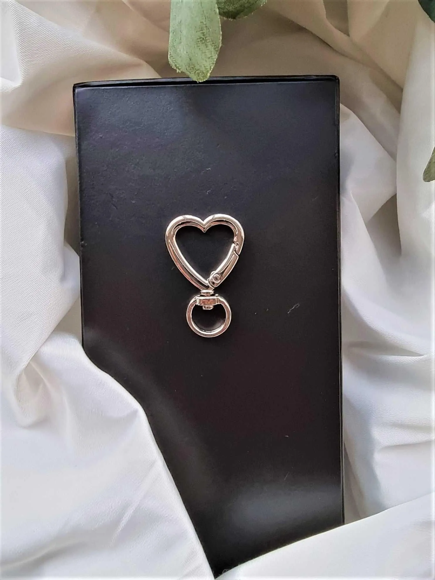Heart Shaped Key Ring Clasps 3 Piece 27mmx40mm | Heart Key Ring