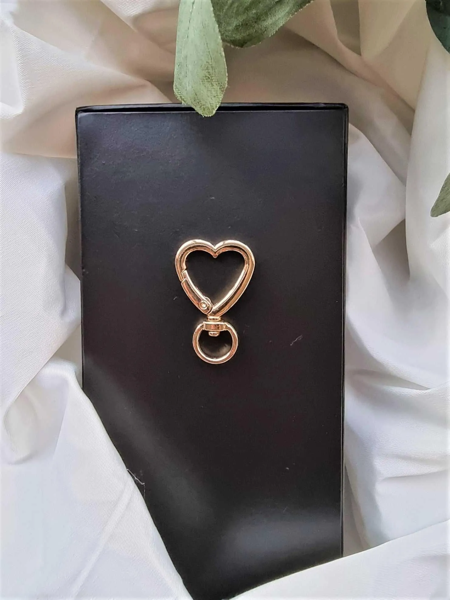 Heart Shaped Key Ring Clasps 3 Piece 27mmx40mm | Heart Key Ring