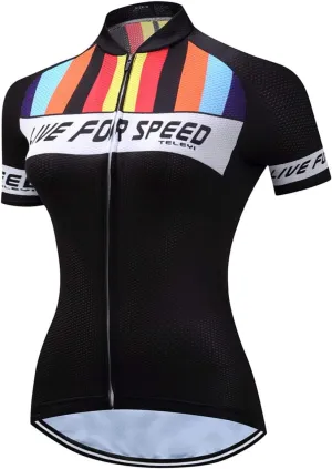 Hotlion Women Cycling Jersey Breatable Mountain Bike Top Apparel Clothing Quick Dry Shirt Short Sleeve