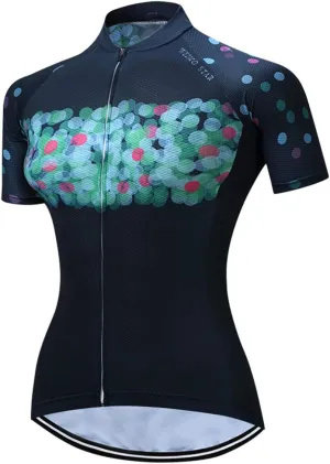Hotlion Women Cycling Jersey Breatable Mountain Bike Top Apparel Clothing Quick Dry Shirt Short Sleeve