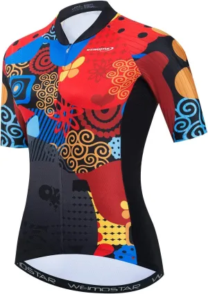 Hotlion Women Cycling Jersey Breatable Mountain Bike Top Apparel Clothing Quick Dry Shirt Short Sleeve
