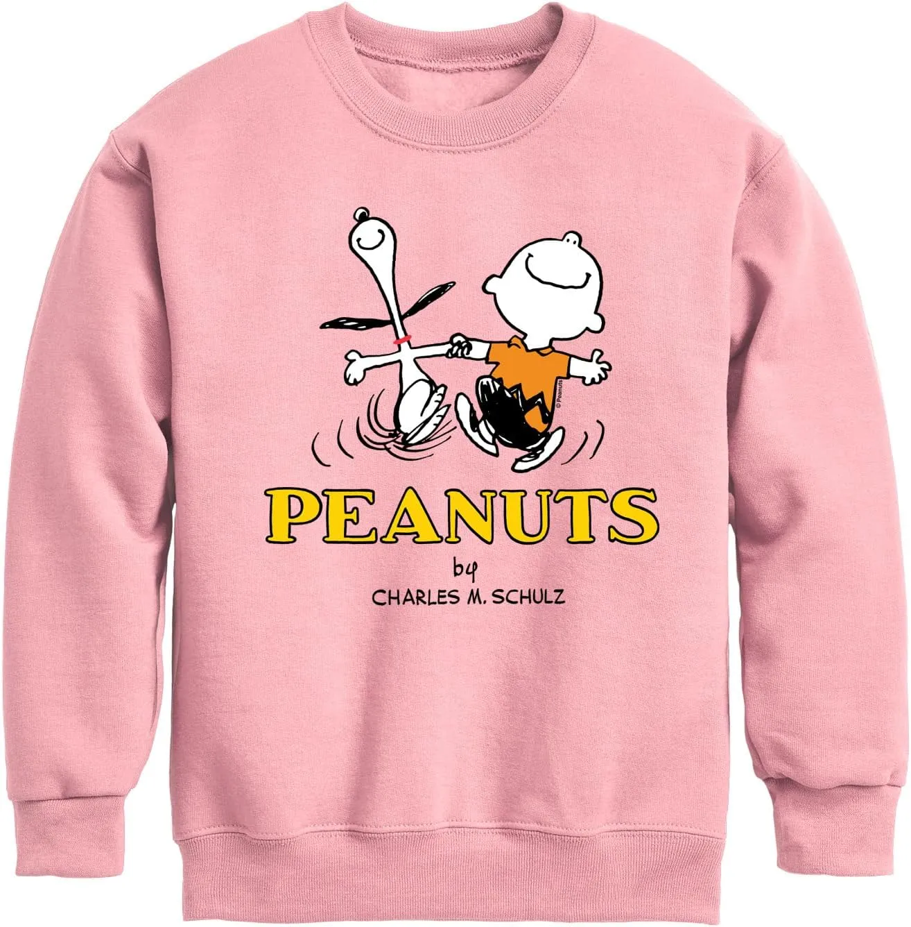 HYBRID APPAREL - Peanuts - Charlie Snoopy Dancing - Toddler & Youth Crewneck Fleece Sweatshirt