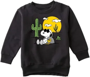 HYBRID APPAREL - Peanuts - Snoopy & Woodstock - Toddler and Youth Crewneck Fleece Sweatshirt