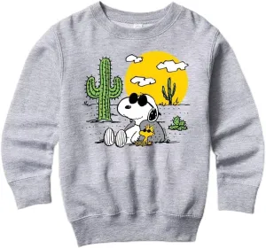 HYBRID APPAREL - Peanuts - Snoopy & Woodstock - Toddler and Youth Crewneck Fleece Sweatshirt
