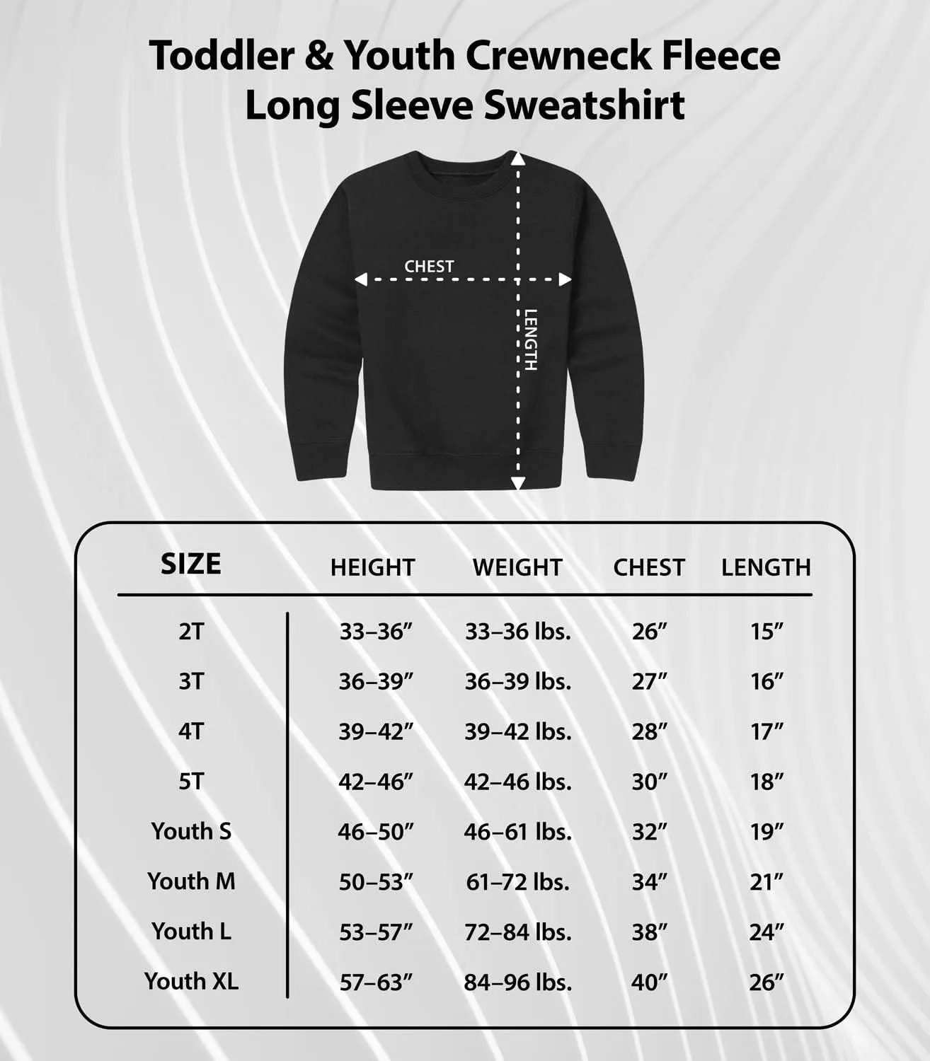 HYBRID APPAREL - Peanuts - Snoopy & Woodstock - Toddler and Youth Crewneck Fleece Sweatshirt