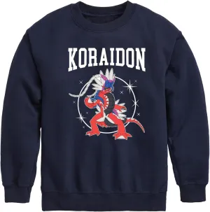 HYBRID APPAREL - Pokmon Koraidon Collegiate - Kids Crewneck Fleece Sweatshirt