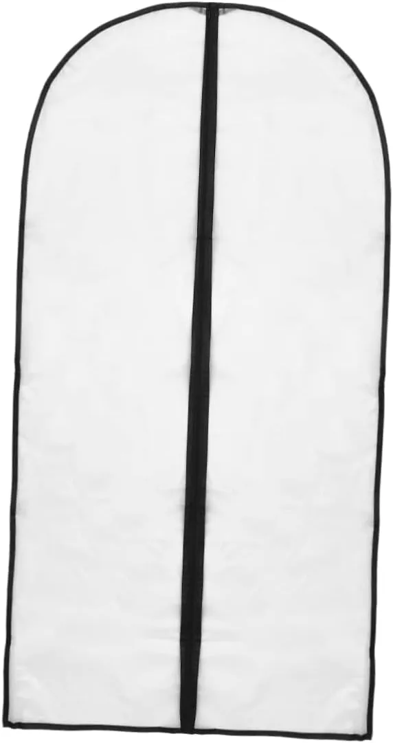IMIKEYA Transparent Garment Bag for Clothes Storage Dust Cover Organizer Suit Coat Protector with Black Edging Travel Home Use
