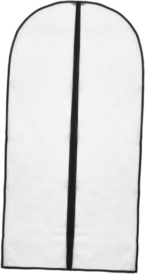 IMIKEYA Transparent Garment Bag for Clothes Storage Dust Cover Organizer Suit Coat Protector with Black Edging Travel Home Use